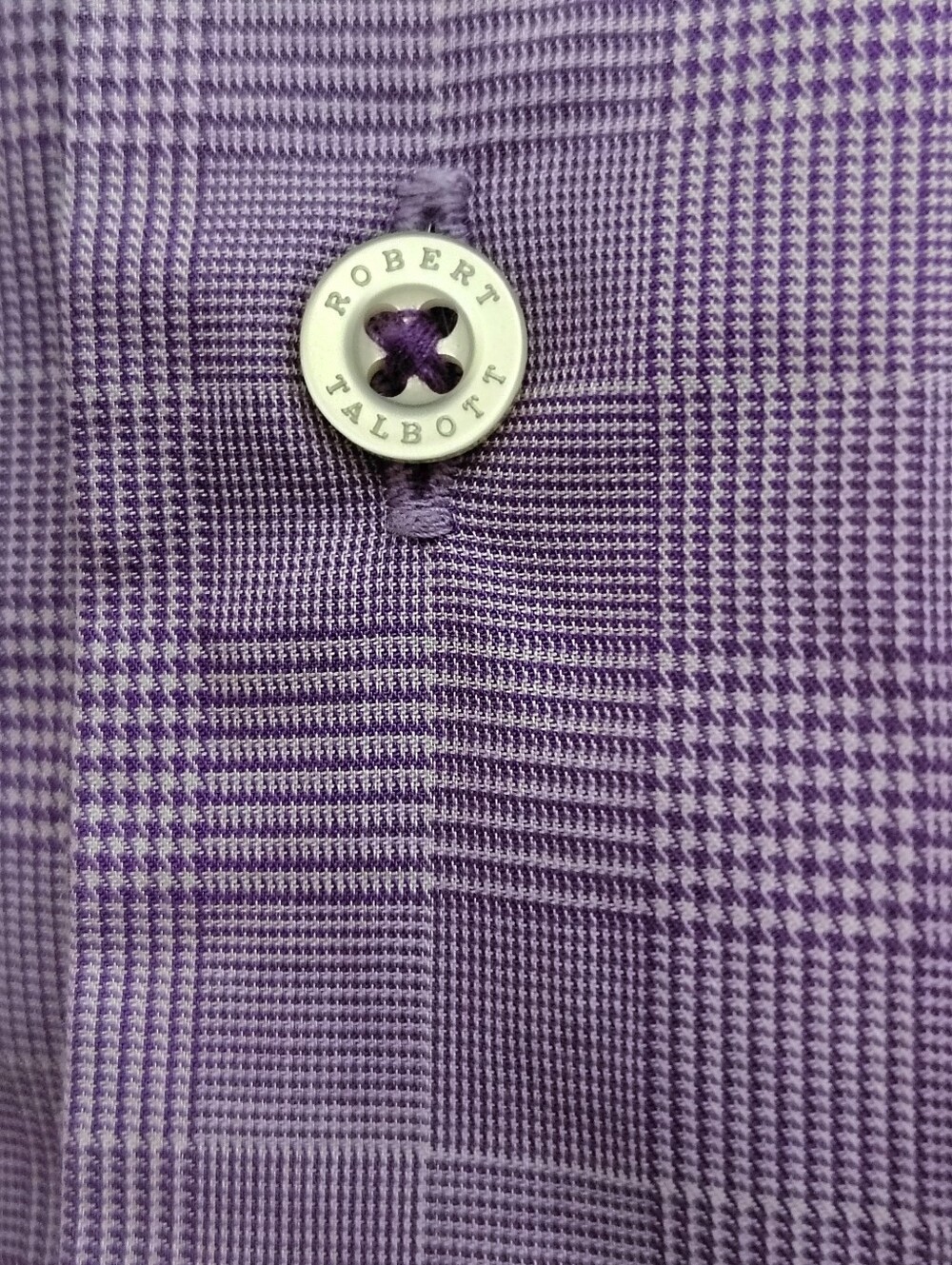 Men's Robert Talbott Lavender Dress Shirt - Picture 7 of 16